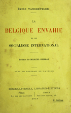 Copertina di La Belgique envahie et le socialisme international
