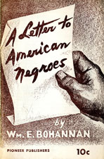Copertina di A letter to American Negroes