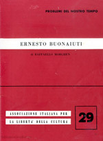 Copertina di Ernesto Buonaiuti