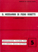 Copertina di Il messaggio di Piero Gobetti