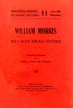 Copertina di William Morris ed i suoi ideali sociali