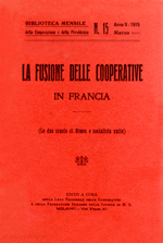Copertina di La fusione delle cooperative in Francia