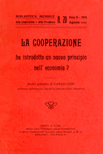 Copertina di La cooperazione ha introdotto un nuovo principio nell'economia?