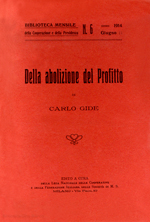 Copertina di Della abolizione del profitto