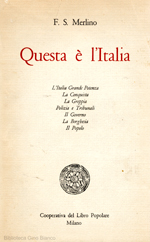 Copertina di Questa è l'Italia