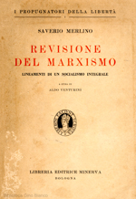 Copertina di Revisione del marxismo : Lineamenti di un socialismo integrale