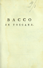 Copertina di Bacco in Toscana