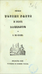 Copertina di Sugli ultimi fatti di Bologna