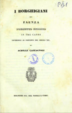 Copertina di I borghigiani di Faenza
