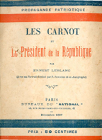 Copertina di Les Carnot et le président de la république