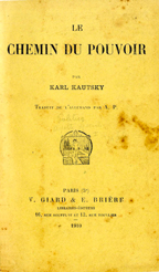 Copertina di Le chemin du pouvoir