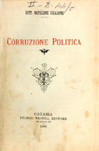 Copertina di Corruzione politica