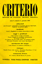 Copertina di Criterio