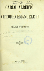 Copertina di Carlo Alberto e Vittorio Emanuele II