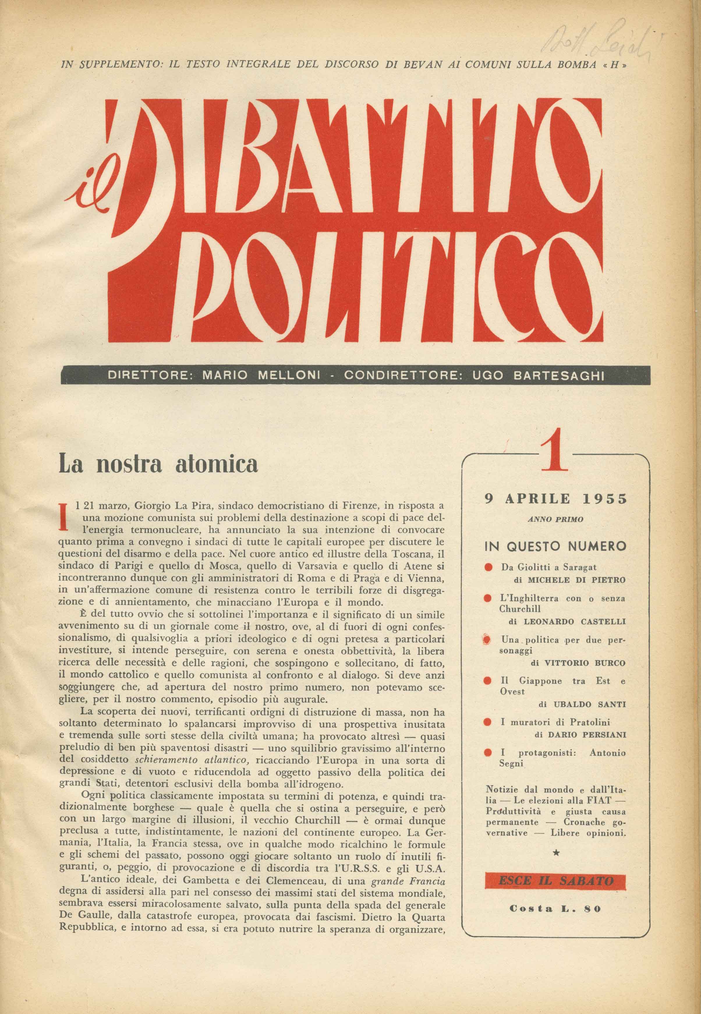 Copertina di Il dibattito politico