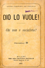 Copertina di Dio lo vuole! - Chi non è socialista?