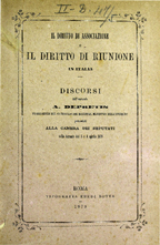 Copertina di Il diritto di associazione e il diritto di riunione in Italia