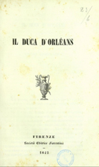 Copertina di Il duca d'Orléans