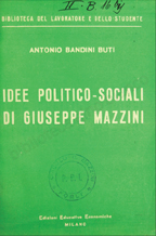Copertina di L'idea morale politica e sociale di Giuseppe Mazzini