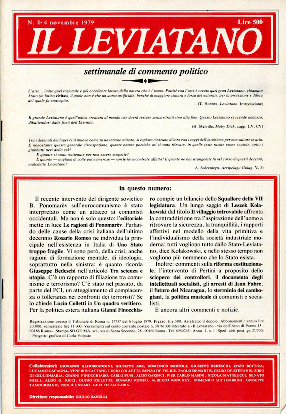 Copertina di Il Leviatano