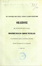 Copertina di Sui doveri dei figli verso i loro genitori