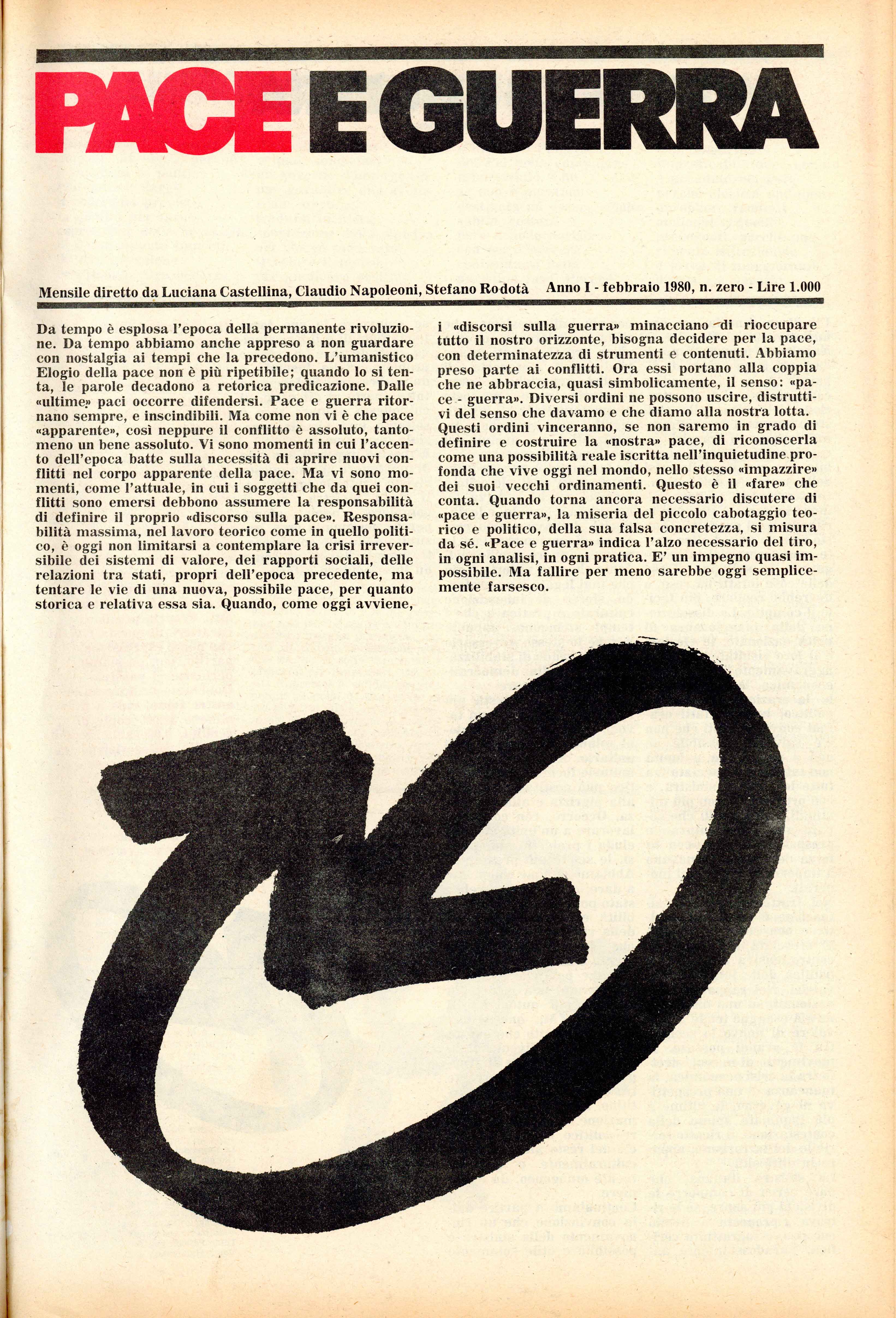 Copertina di Pace e guerra
