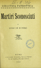 Copertina di Martiri sconosciuti