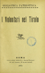Copertina di I volontari nel Tirolo