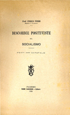 Copertina di Discordie positiviste sul socialismo