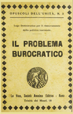 Copertina di Il problema burocratico