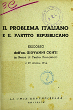 Copertina di Il problema italiano e il Partito repubblicano