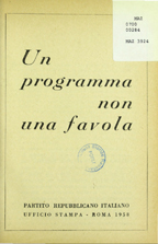 Copertina di Un programma non una favola