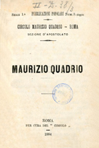 Copertina di Maurizio Quadrio