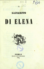 Copertina di Il rapimento di Elena