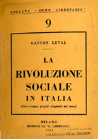 Copertina di La rivoluzione sociale in Italia