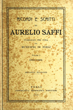 Copertina di Ricordi e scritti di Aurelio Saffi, 1: 1819-1848