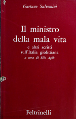 Copertina di Il ministro della mala vita e altri scritti sull'età giolittiana