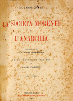 Copertina di La società morente e l'anarchia