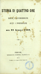 Copertina di Storia di quattro ore