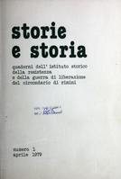 Copertina di Storie e storia : quaderni dell'Istituto storico di Rimini