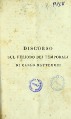 Copertina di Discorso sul periodo dei temporali