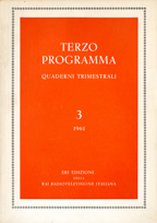 Copertina di Terzo programma