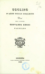 Copertina di Ugolino d'Azzo degli Ubaldini