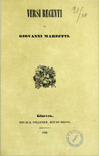 Copertina di Versi recenti