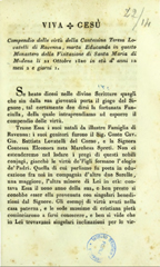 Copertina di Viva Gesù : compendio delle virtù della contessina Teresa Lovatelli di Ravenna, morta educanda … in età d'anni 12 mesi 2 e giorni 1