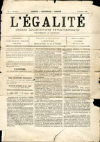 Copertina di L'Égalité : organe collectiviste révolutionnaire
