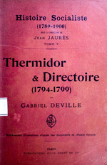 Copertina di Thermidor et Directoire : 1794-1799