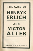 Copertina di The case of Henryk Erlich and Victor Alter