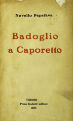 Copertina di Badoglio a Caporetto