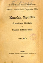 Copertina di Monarchia, Repubblica e questione sociale